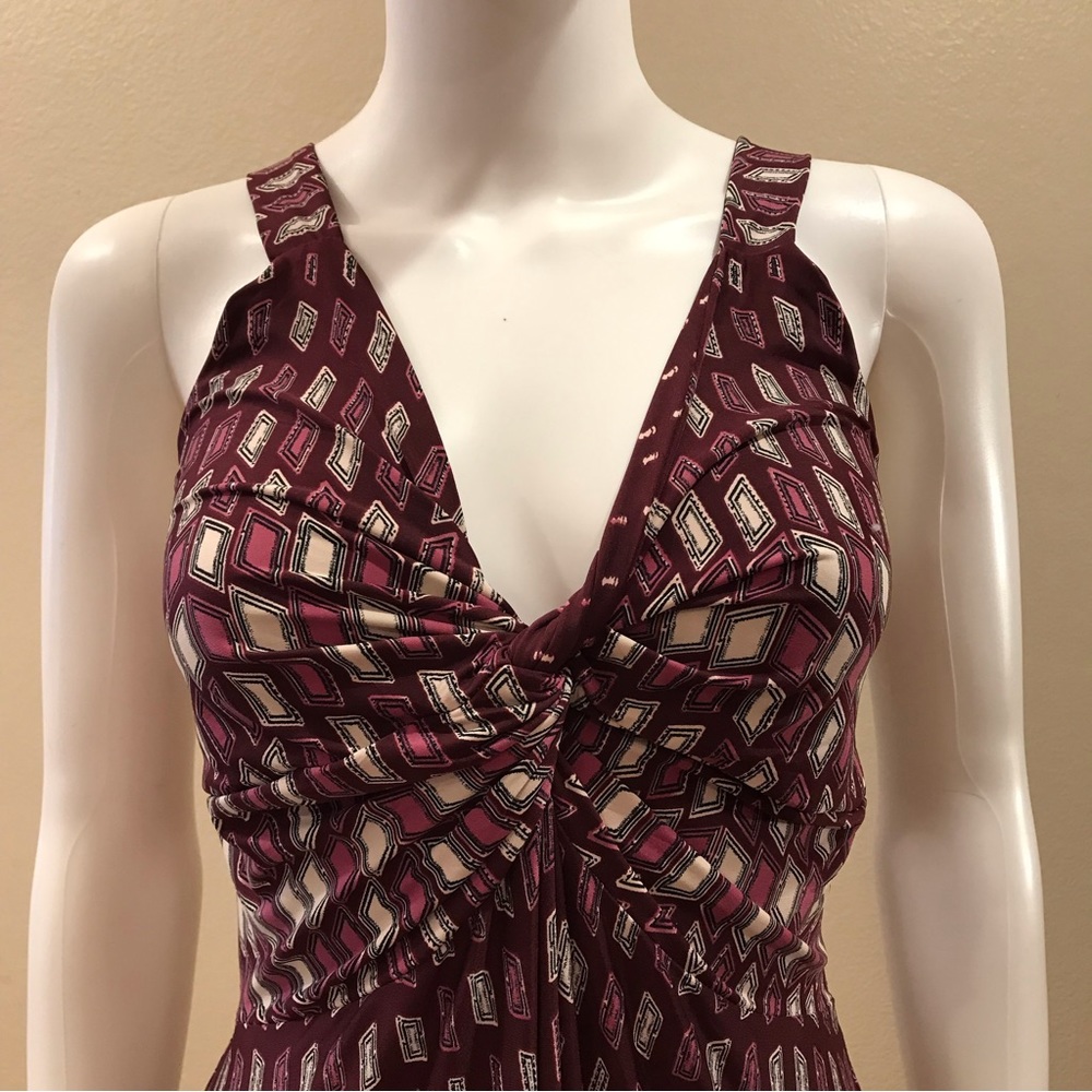 Summer Maxi Dress Sleeveless Flowy Super Stretch Purple Wine Pink One Size - Picture 5 of 12